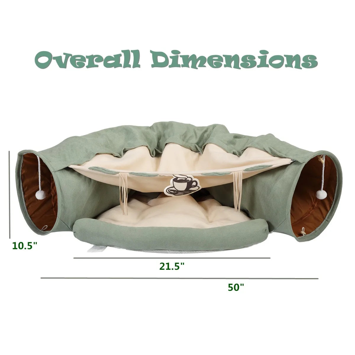 2 in 1 Cat Tunnel Bed