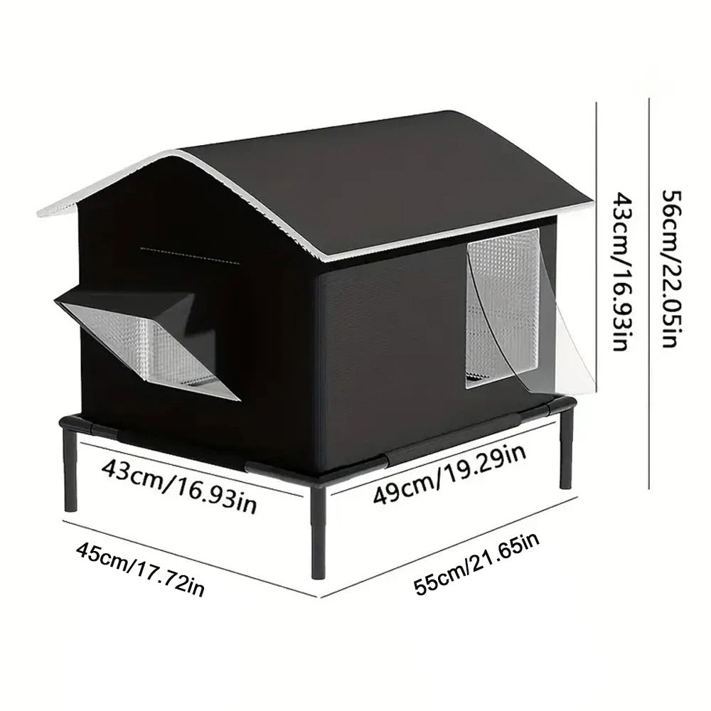 Warm Outdoor Indoor Cat House