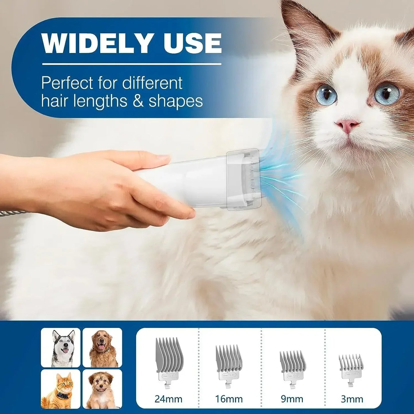 Multiple Piece Dog Grooming Kit