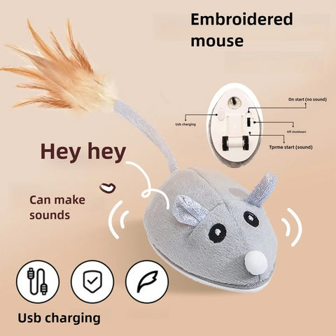 Interactive Cat Mouse Toy