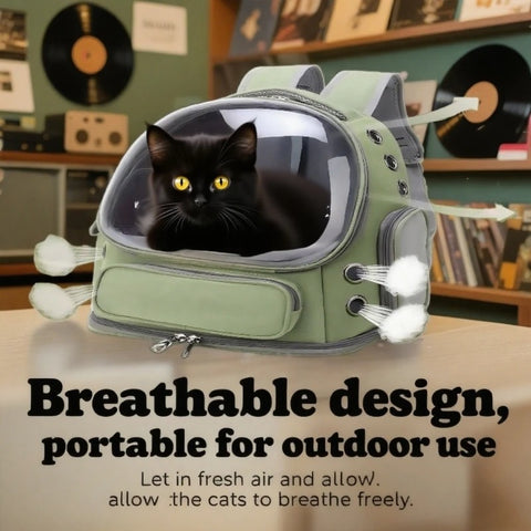 Clear Cat Backpack