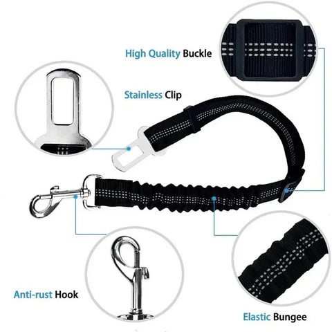 Adjustable Pet Car Seat Belt Leash