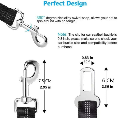 Adjustable Pet Car Seat Belt Leash
