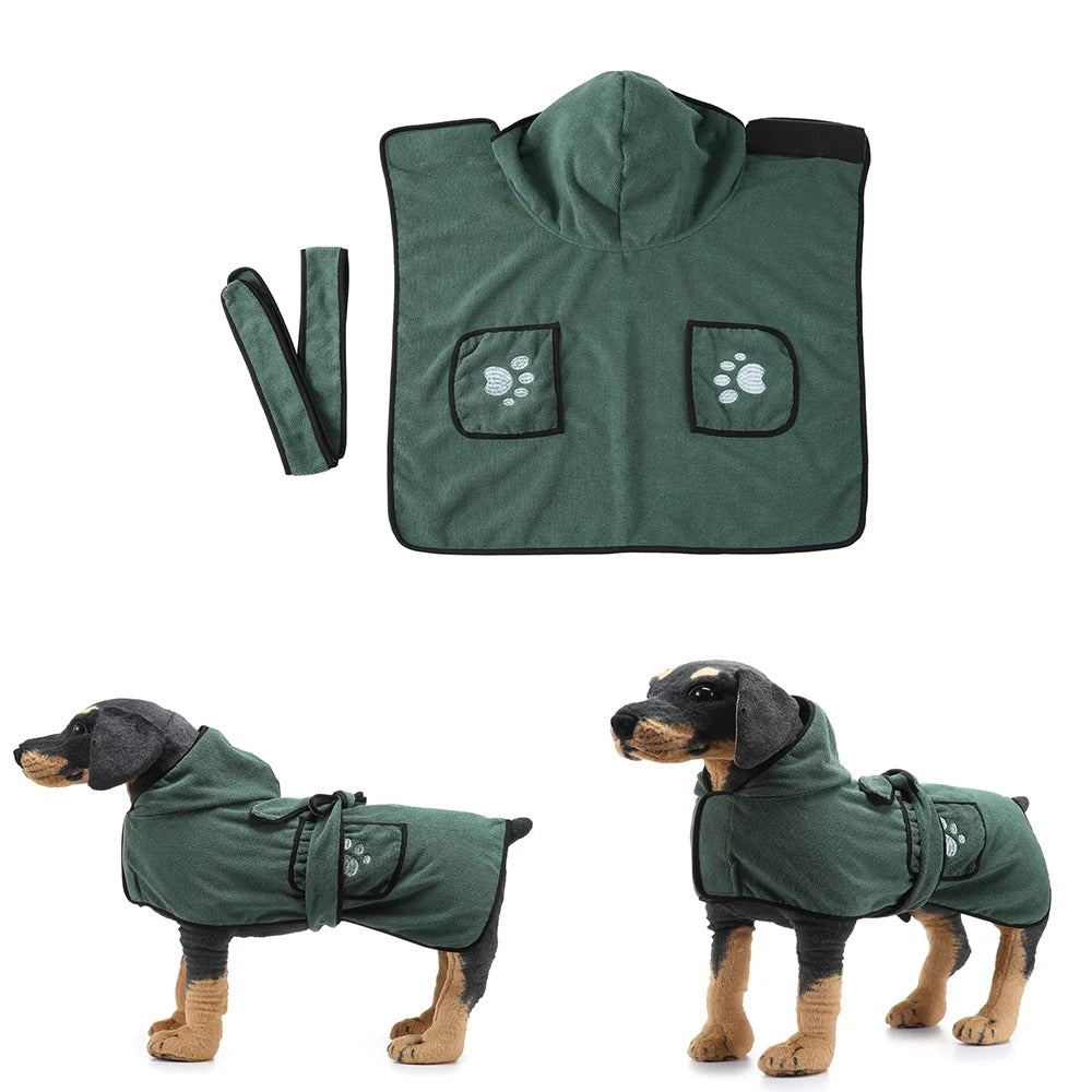 Microfiber Dog Bathrobe