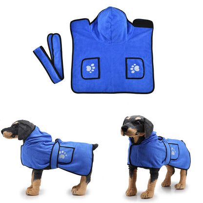 Microfiber Dog Bathrobe