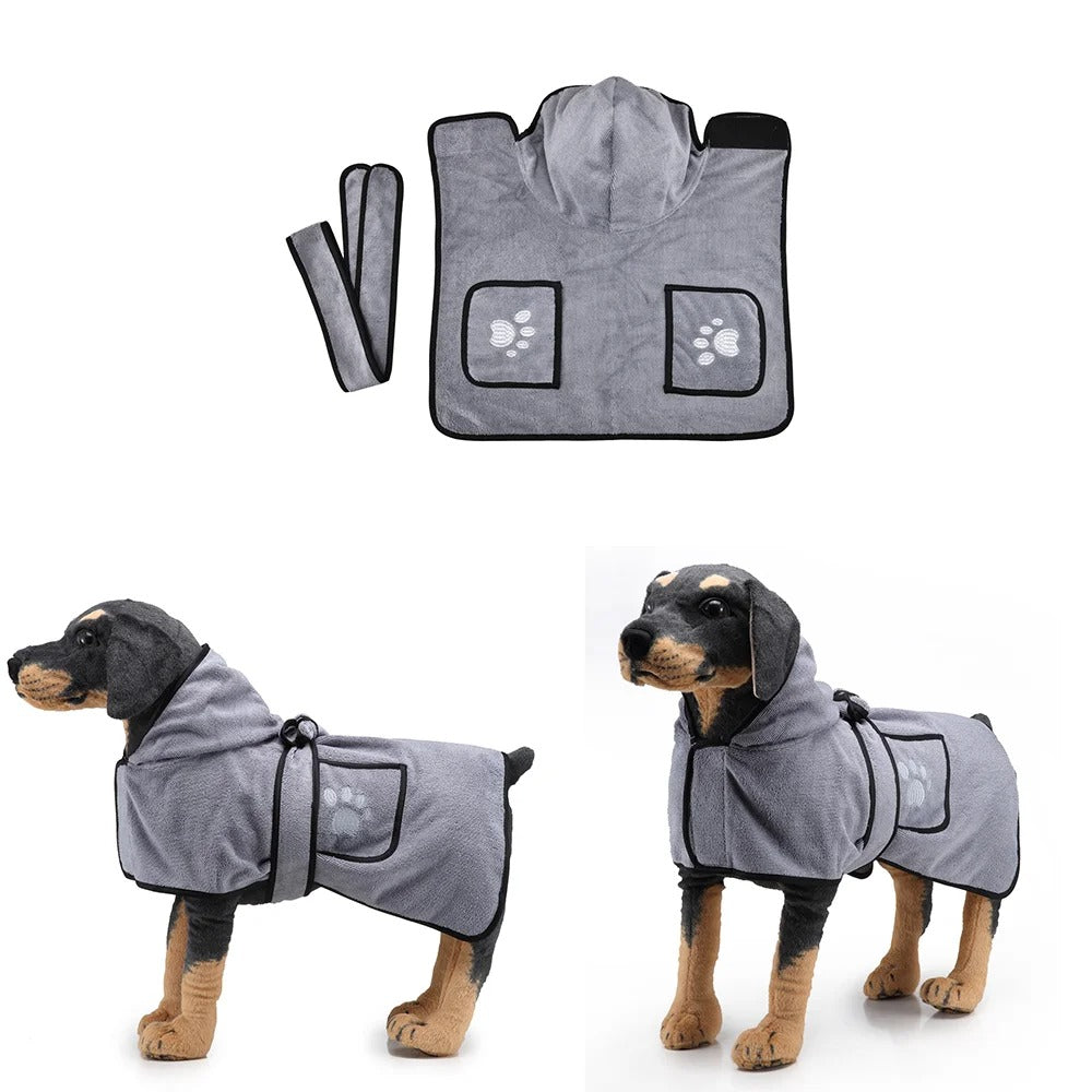 Microfiber Dog Bathrobe
