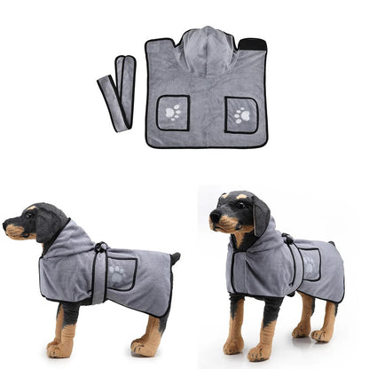 Microfiber Dog Bathrobe