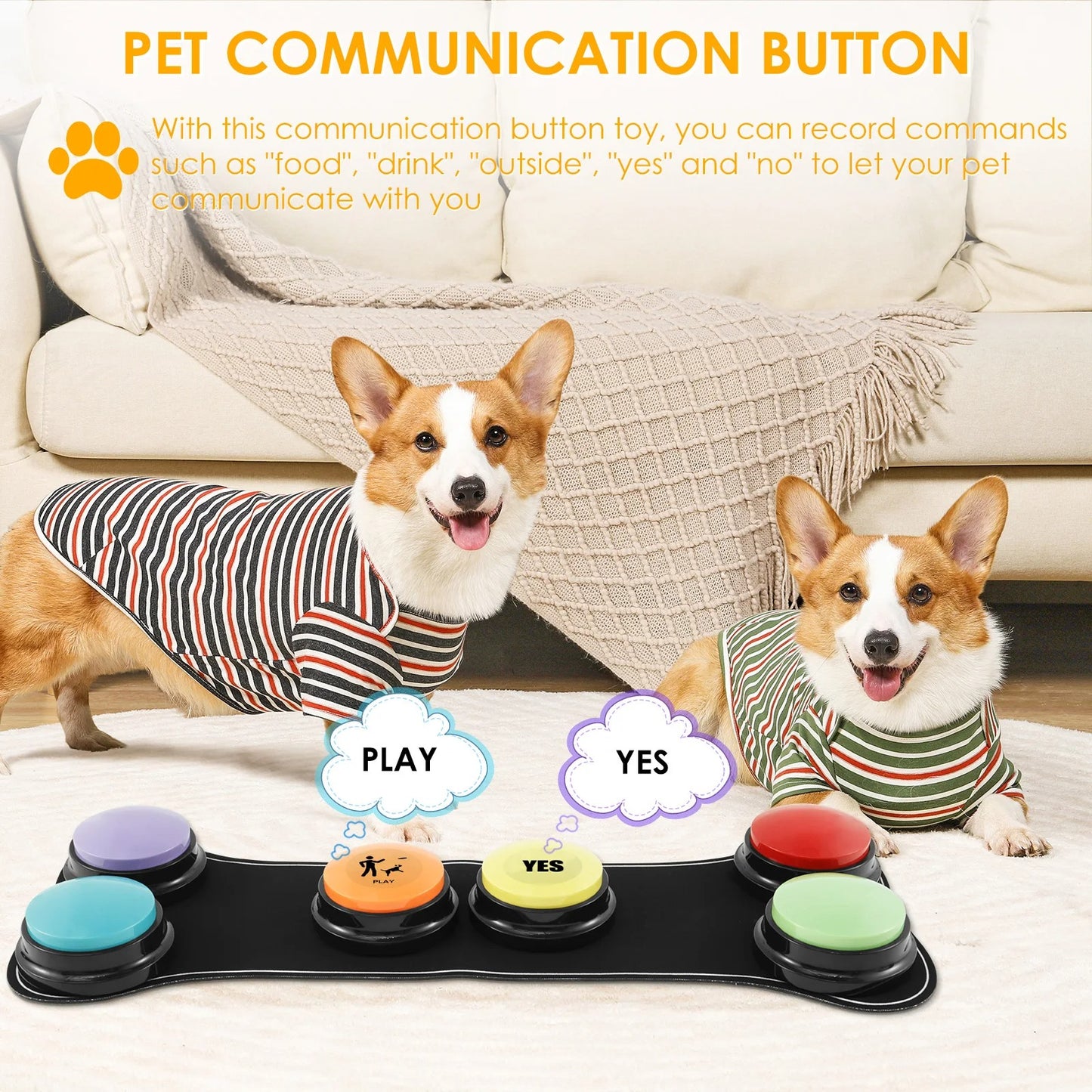 Interactive Pet Buttons