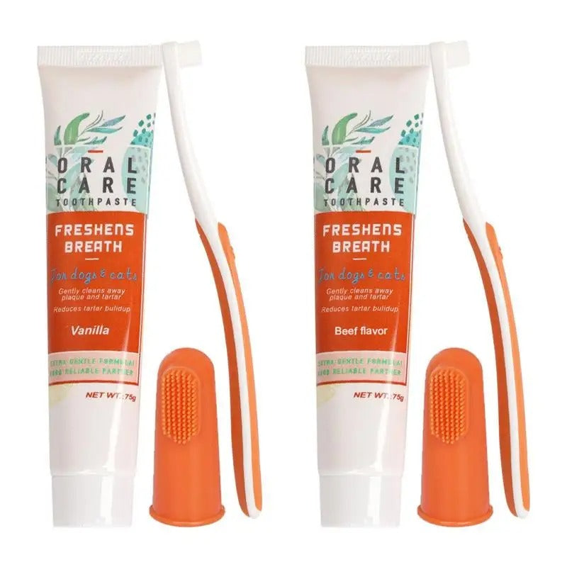 Pet Toothbrush + Toothpaste