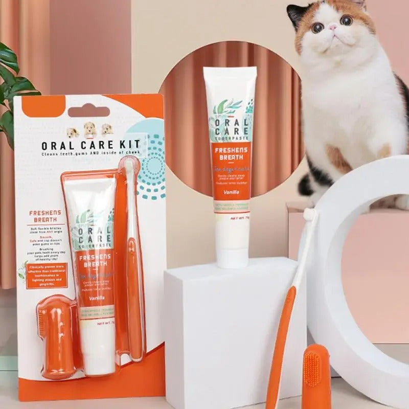 Pet Toothbrush + Toothpaste