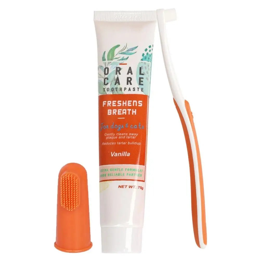 Pet Toothbrush + Toothpaste