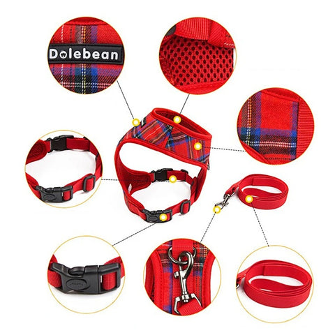 Plaid Dog Harness