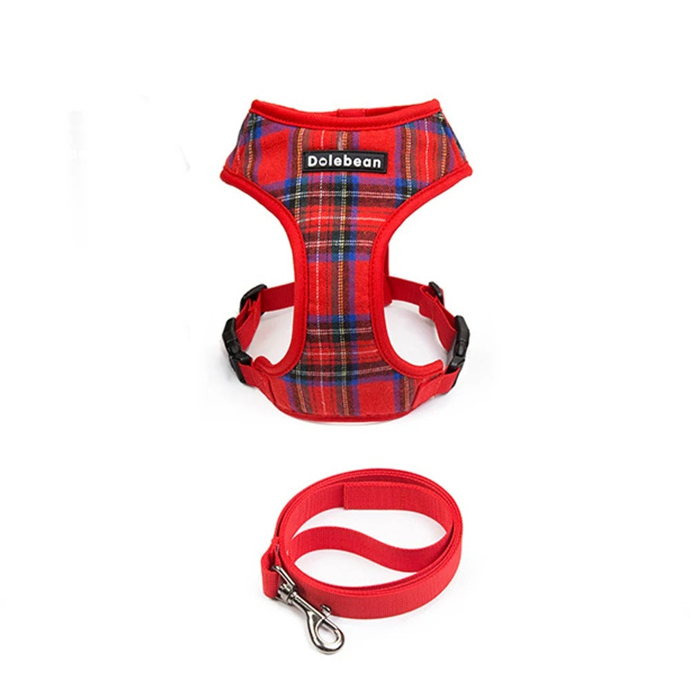 Plaid Dog Harness