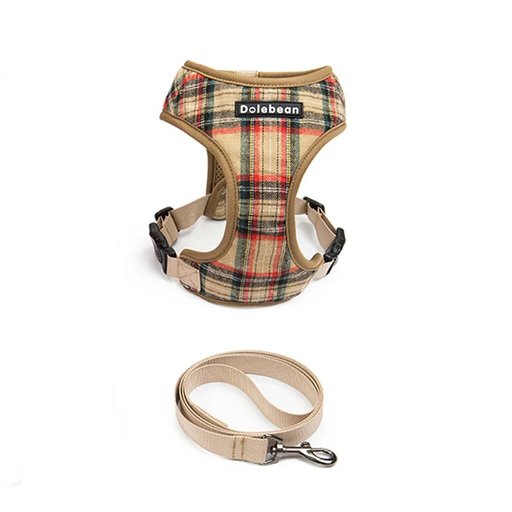Plaid Dog Harness