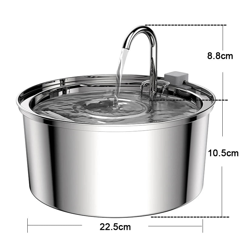 Stainless Steel Pet Water Fountain