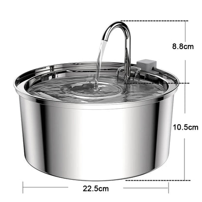 Stainless Steel Pet Water Fountain