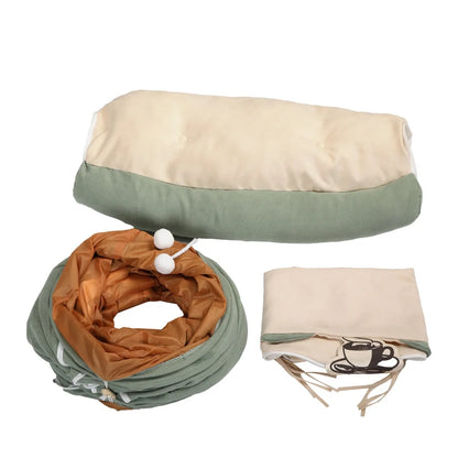 2 in 1 Cat Tunnel Bed