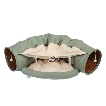 2 in 1 Cat Tunnel Bed