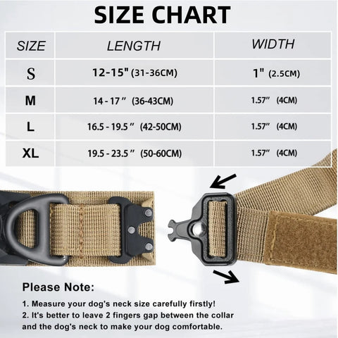 Tactical Dog Collar + Leash