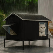Warm Outdoor Indoor Cat House