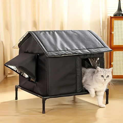 Warm Outdoor Indoor Cat House