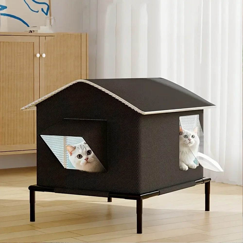 Warm Outdoor Indoor Cat House