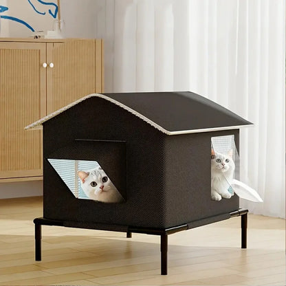 Warm Outdoor Indoor Cat House