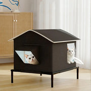 Warm Outdoor Indoor Cat House