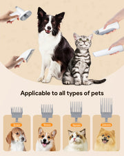 Dog Grooming Kit & Vacuum, Suction 99% Pet Hair, 2.5L Large Capacity Dust Cup, 5 Pet Grooming Tools, Low Noise Dog Hair Remover Pet Grooming Supplies for Dogs Cats