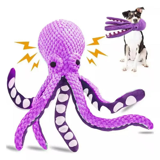 Squeaking Octopus Dog Toy