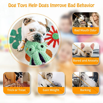 Squeaking Octopus Dog Toy