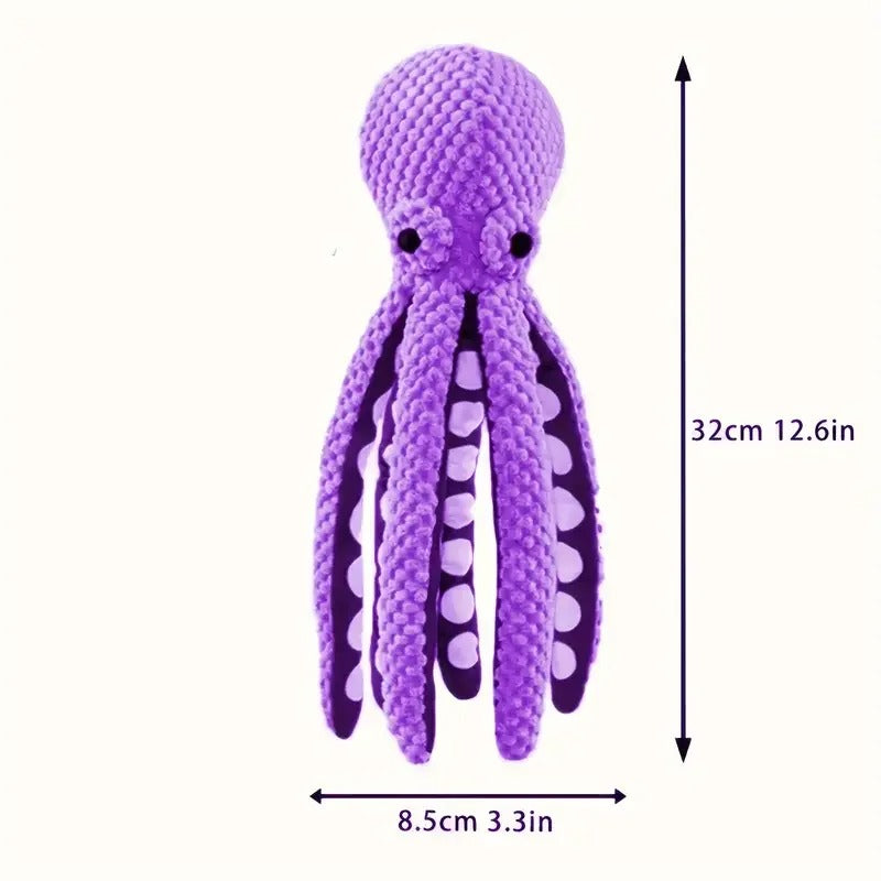 Squeaking Octopus Dog Toy